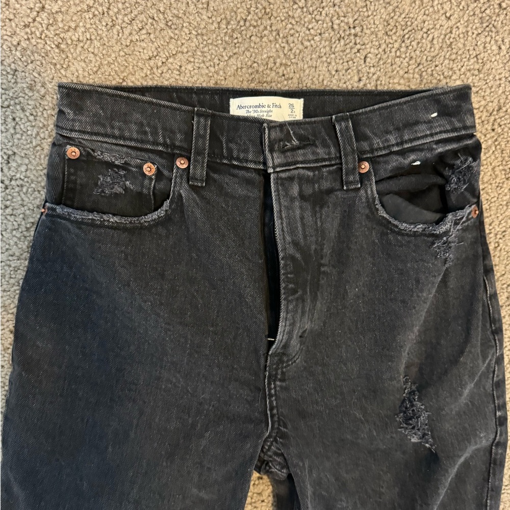 The 90s straight ultra high rise Abercombie & Fitch jeans